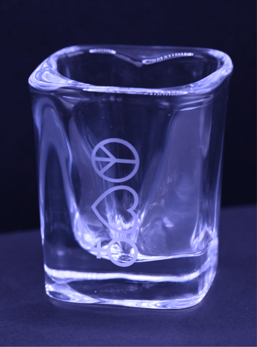 Peace Love Hormones PLH Shot Glass