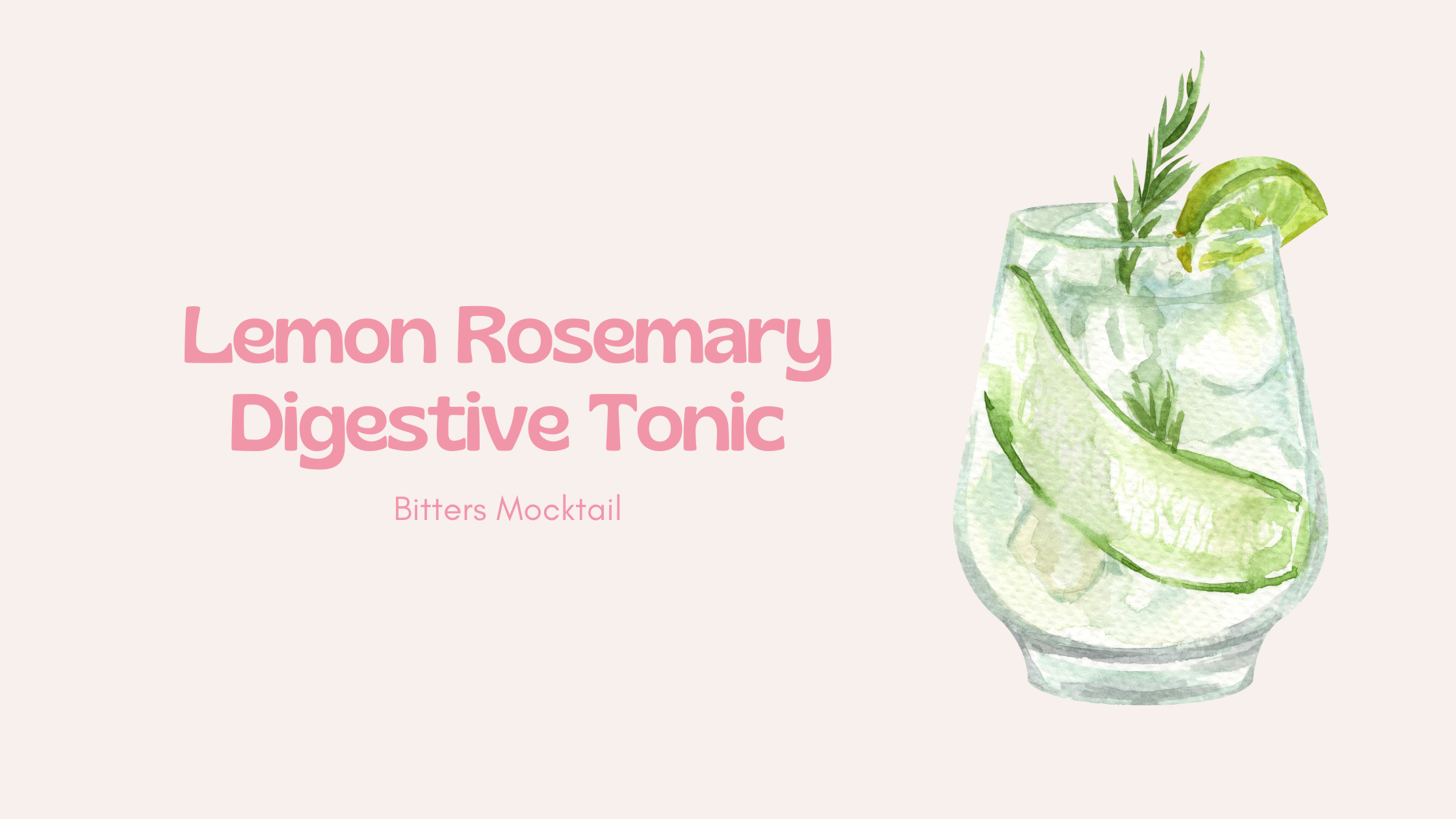 Lemon Rosemary Digestive Tonic 🌿