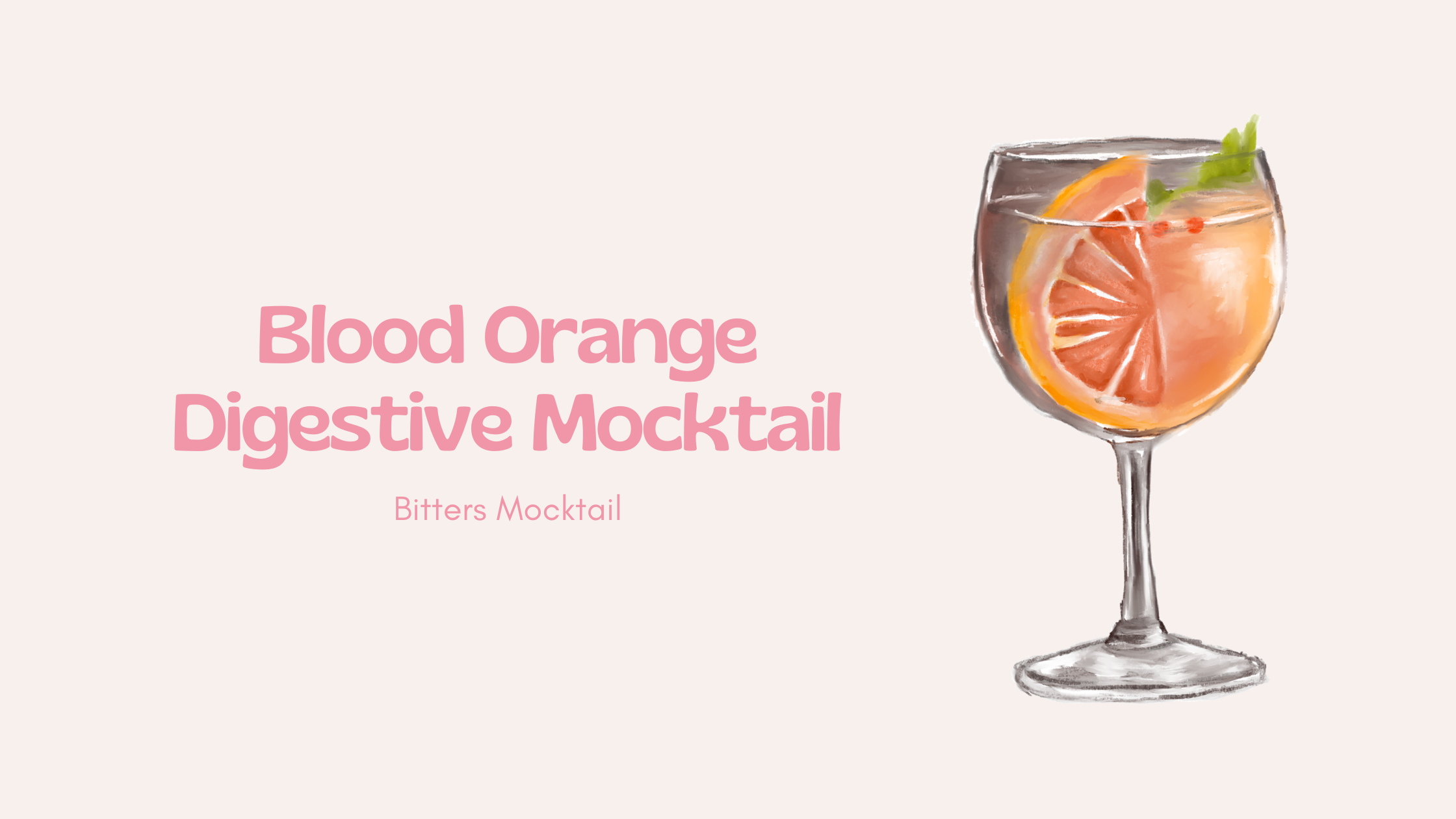 Blood Orange Digestive Mocktail 🍊