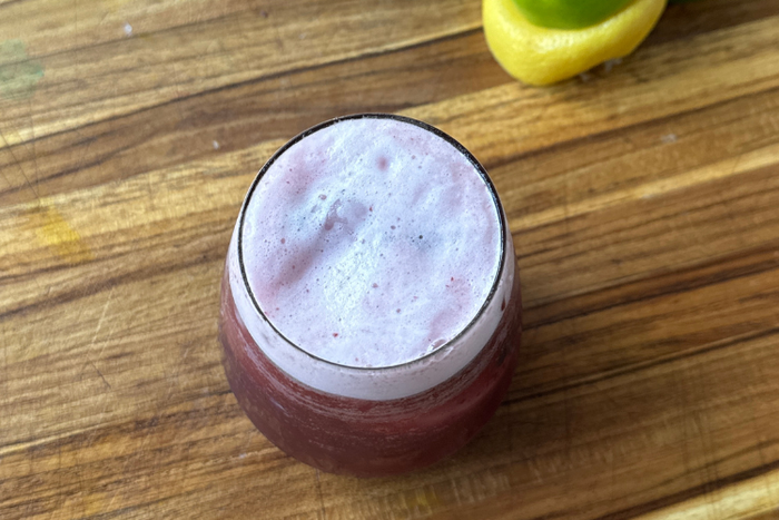 Wild Blueberry Mocktail with Herbal Bitters