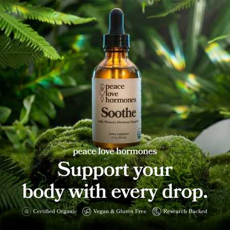 Soothe herbal tincture for PMS and hormone balance - Peace Love Hormones - view 2