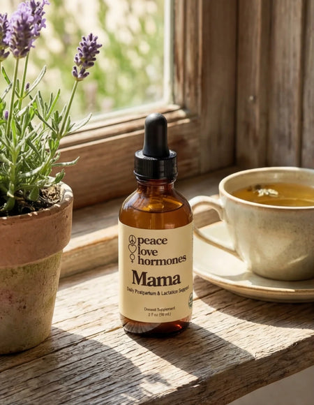 Mama postpartum herbal tincture for hormone balance and lactation - Peace Love Hormones - view 6