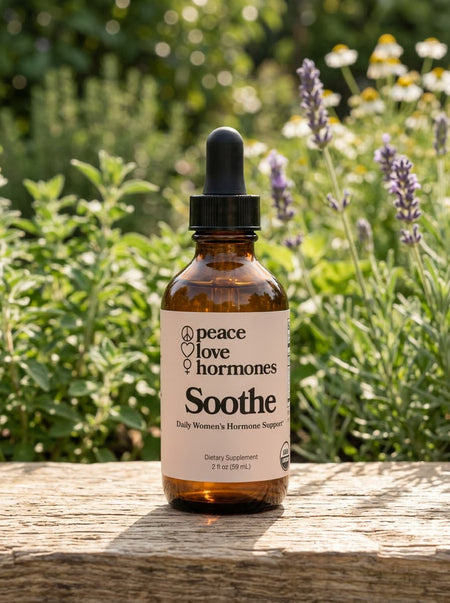 Soothe herbal tincture for PMS and hormone balance - Peace Love Hormones - view 1