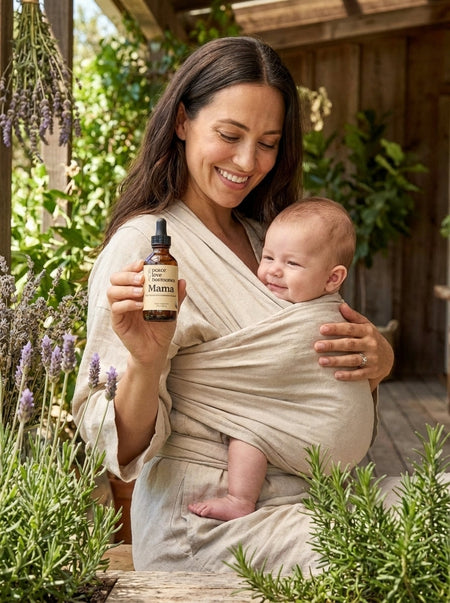 Mama postpartum herbal tincture for hormone balance and lactation - Peace Love Hormones - view 3