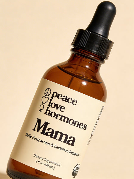 Mama postpartum herbal tincture for hormone balance and lactation - Peace Love Hormones - view 4