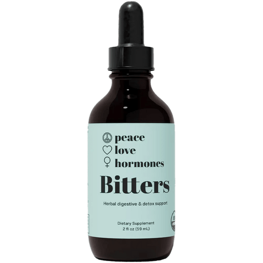 peace. love. hormones. Supplement 30 Day Supply Bitters: Digestive & Body Detox Supplement for Gut Health