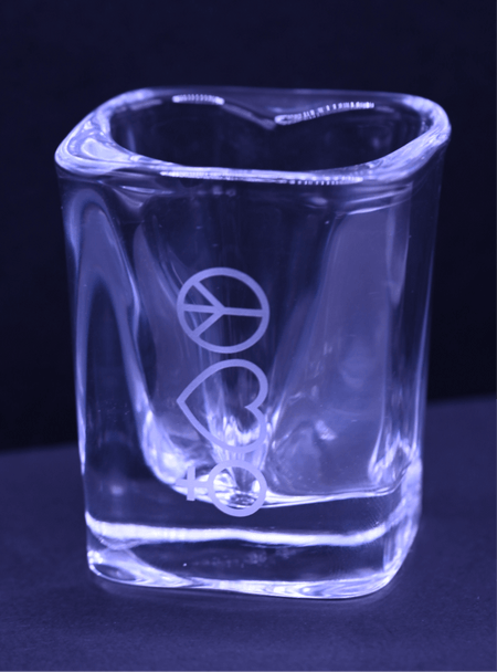 Peace Love Hormones PLH Shot Glass - view 3