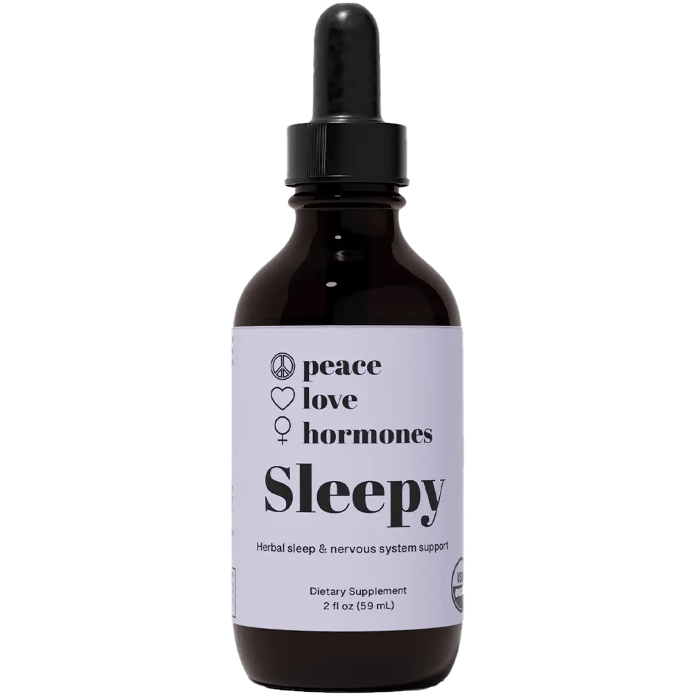 peace. love. hormones. Supplement Preorder - 30 Day Supply Sleepy: Organic Tinctures for Restful Sleep & Stress Relief