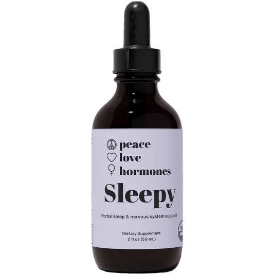 peace. love. hormones. Supplement Preorder - 30 Day Supply Sleepy: Organic Tinctures for Restful Sleep & Stress Relief