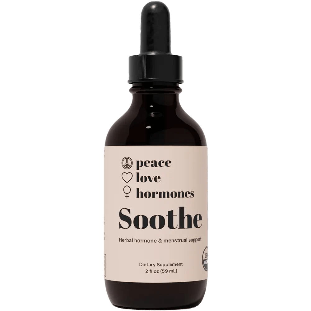 peace. love. hormones. Supplement 30 Day Supply Soothe: Women's Hormones Balance & Menstrual Support Supplement